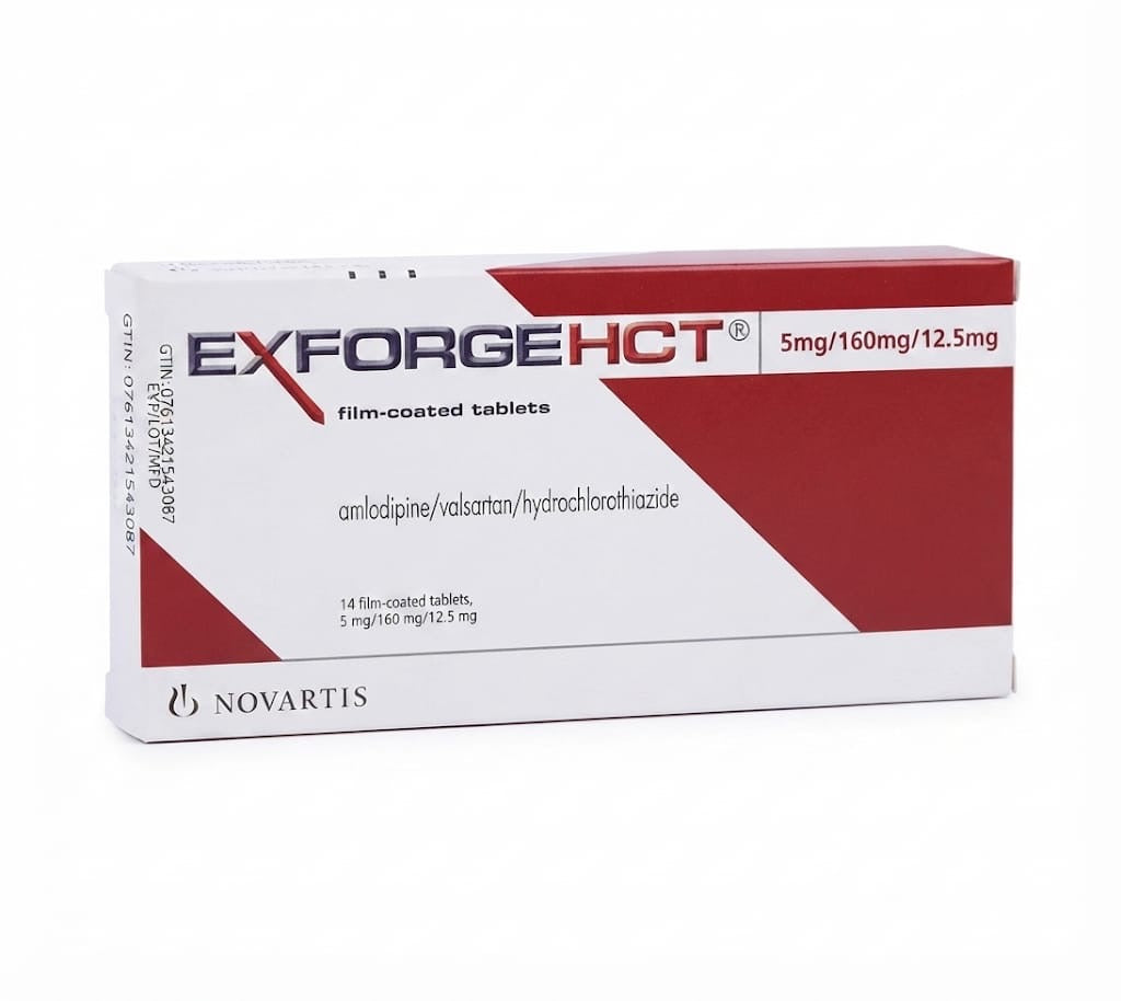 Exforge HCT 5/160/12.5 mg