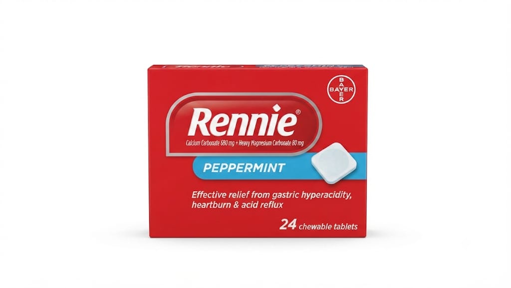 Rennie Peppermint 24 Chewable Tablets