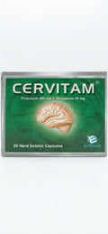 Cervitam Piracetam 400 mg + Vincamine 20 mg Capsules