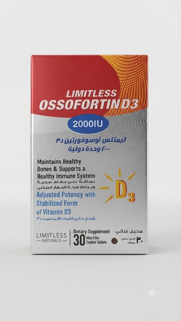 Limitless Ossofortin D3 2000 IU