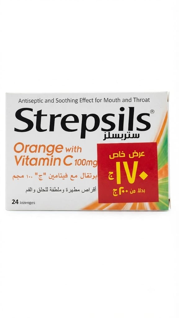 Strepsils Orange with Vitamin C 24 Lozenges