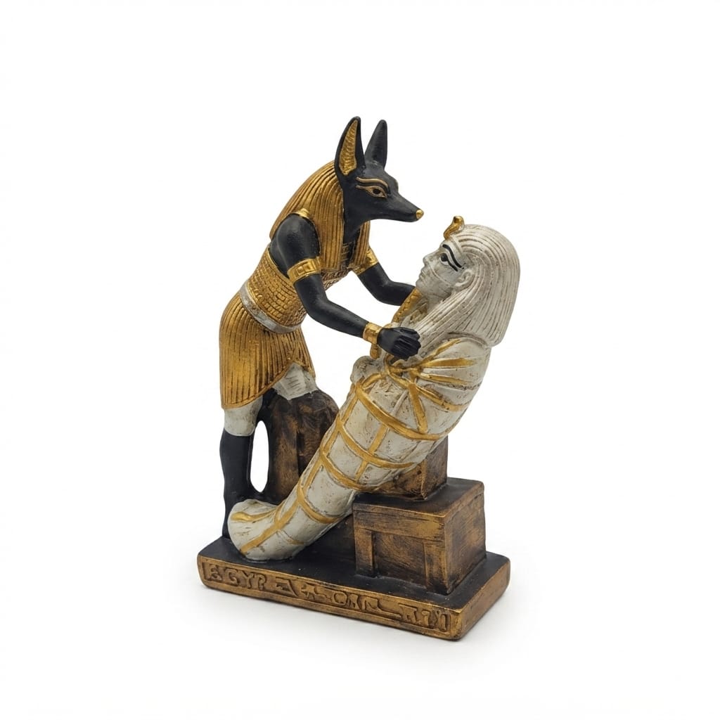 Anubis Embalming Pharaonic Mummy Figurine