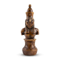 Antique Wooden Finish Horus Falcon God Bust
