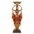 Red and Gold Egyptian Water Carrier Figurine