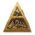 Gold and Black Pharaonic Pyramid with Nefertiti and Sphinx