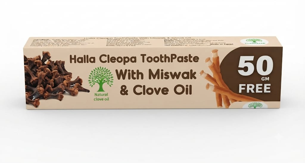 Cleopatra with miswak