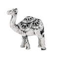 Black and White Ornate Camel Figurine