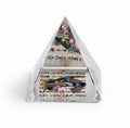 Decorative Glass Pyramid with Pharaonic Inscriptions