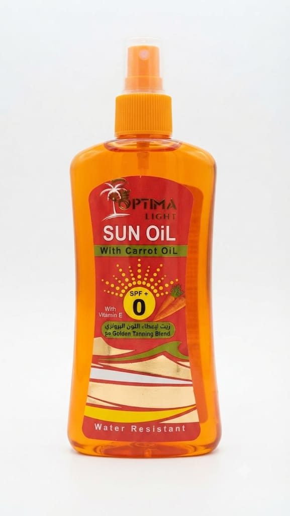 Optima sun oil with carrot oil