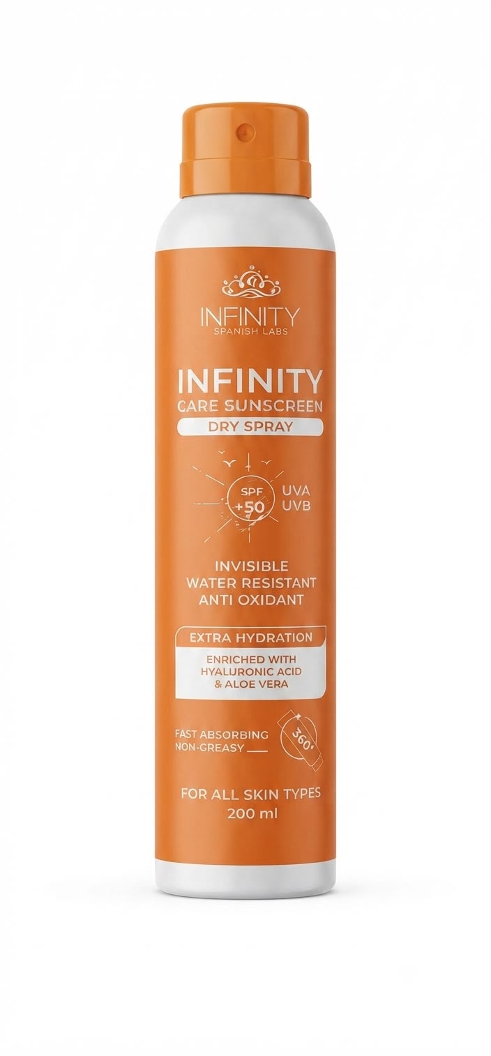 Infinity sun screen spray