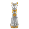 Silver and Gold Finish Bastet Cat Figurine