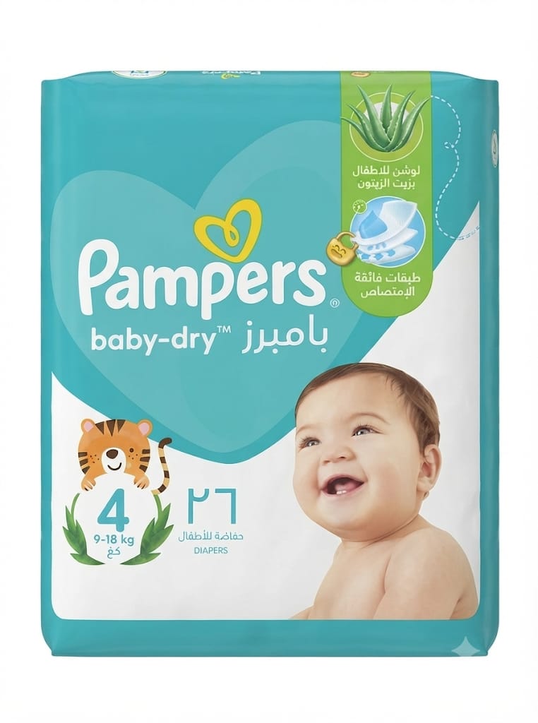 Oampers baby dry. 
Size 4