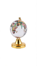 Clear and Gold Globe Figurine on a Stand