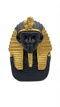 Black and Gold King Tutankhamun Bust Figurine