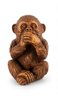 Carved Wooden Monkey Figurine
