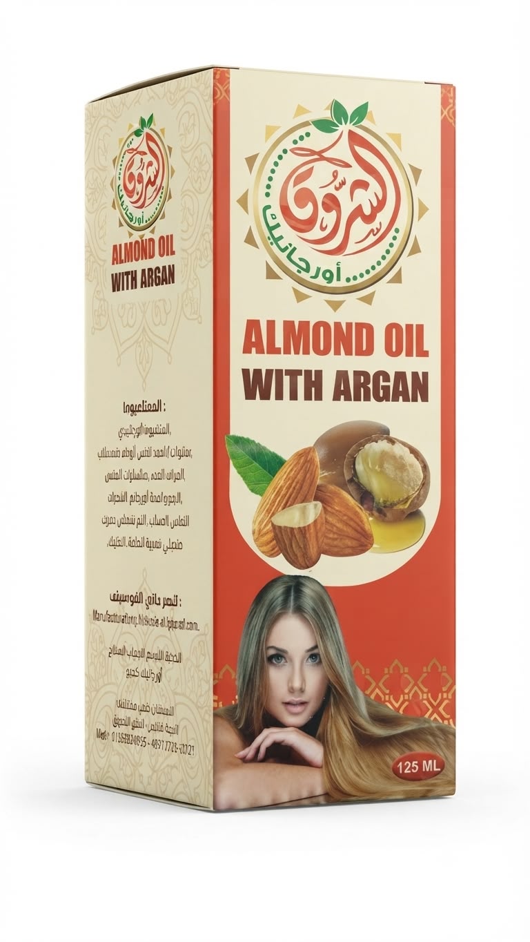 Alshorouq almond oil with argan