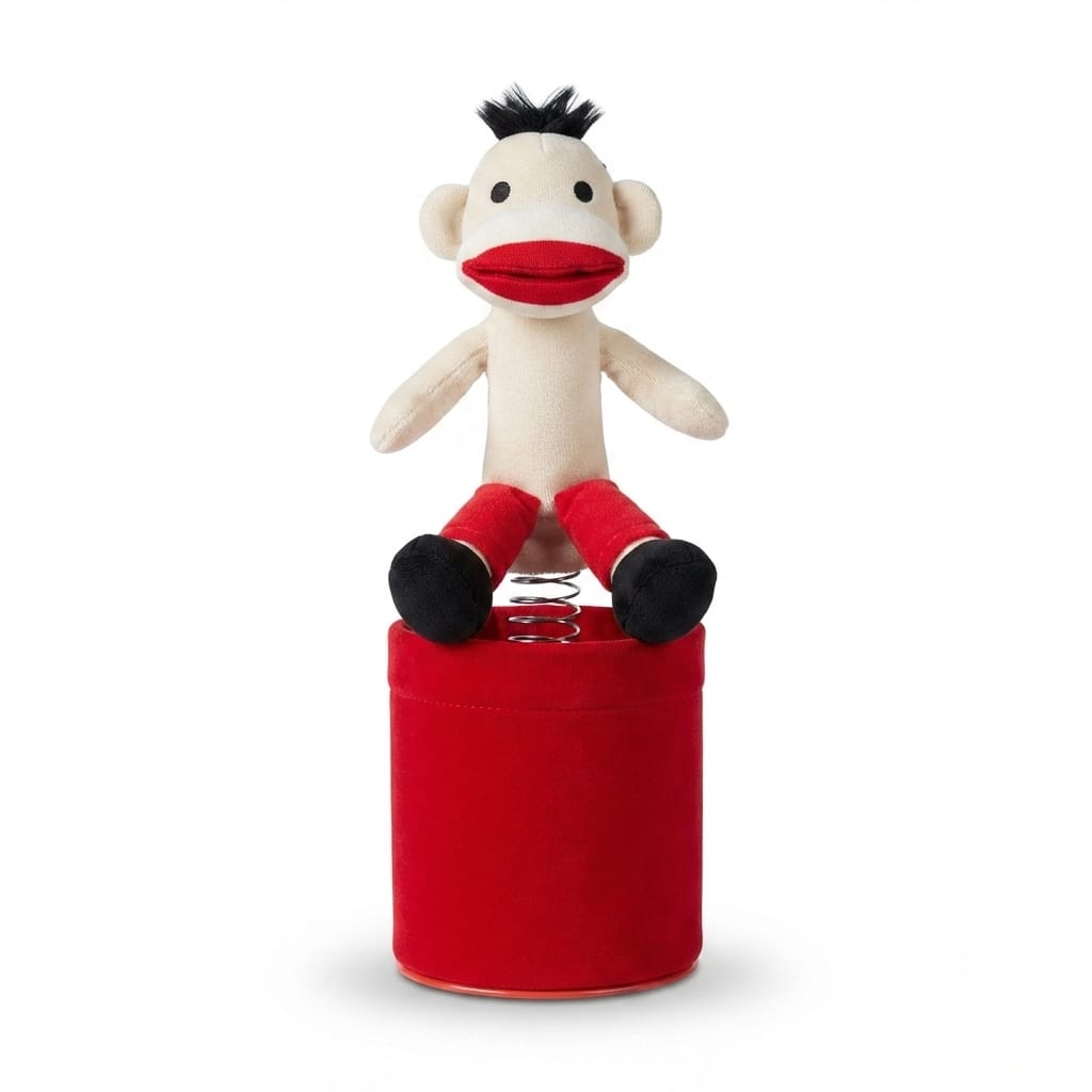 Sock Monkey Pop-Up Toy