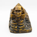 Antique Gold and Black Sphinx Figurine