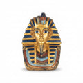 Blue and Gold Pharaonic King Bust Figurine