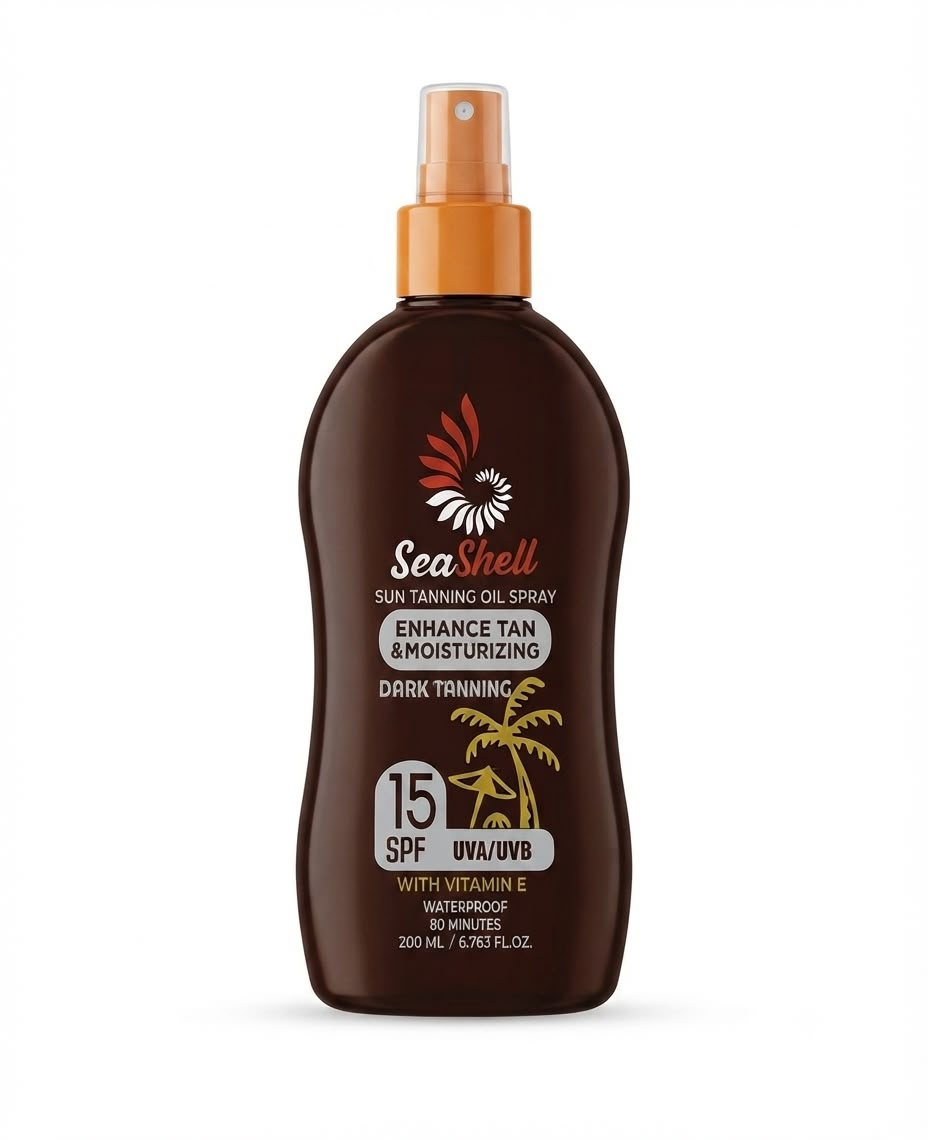 Sea shell sun tanning
Spf 15