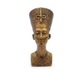 Metallic antique gold-finish Queen Nefertiti bust figurine