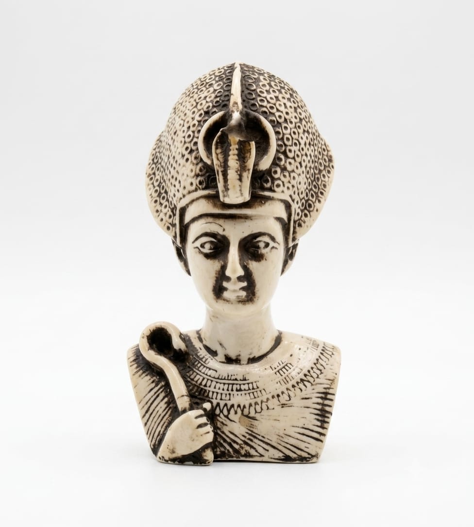 Pharaonic Ivory-Tone Bust