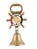 Souvenir bottle opener and bell featuring a ship's wheel design with the Egyptian flag colors and "SHARM EL SHEIKH" text