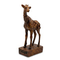 Dark Wood Finish Giraffe Figurine