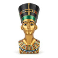 Colorful Ornate Queen Nefertiti Bust