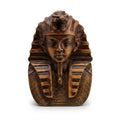 Brown Wooden-Finish Pharaonic King Bust Figurine