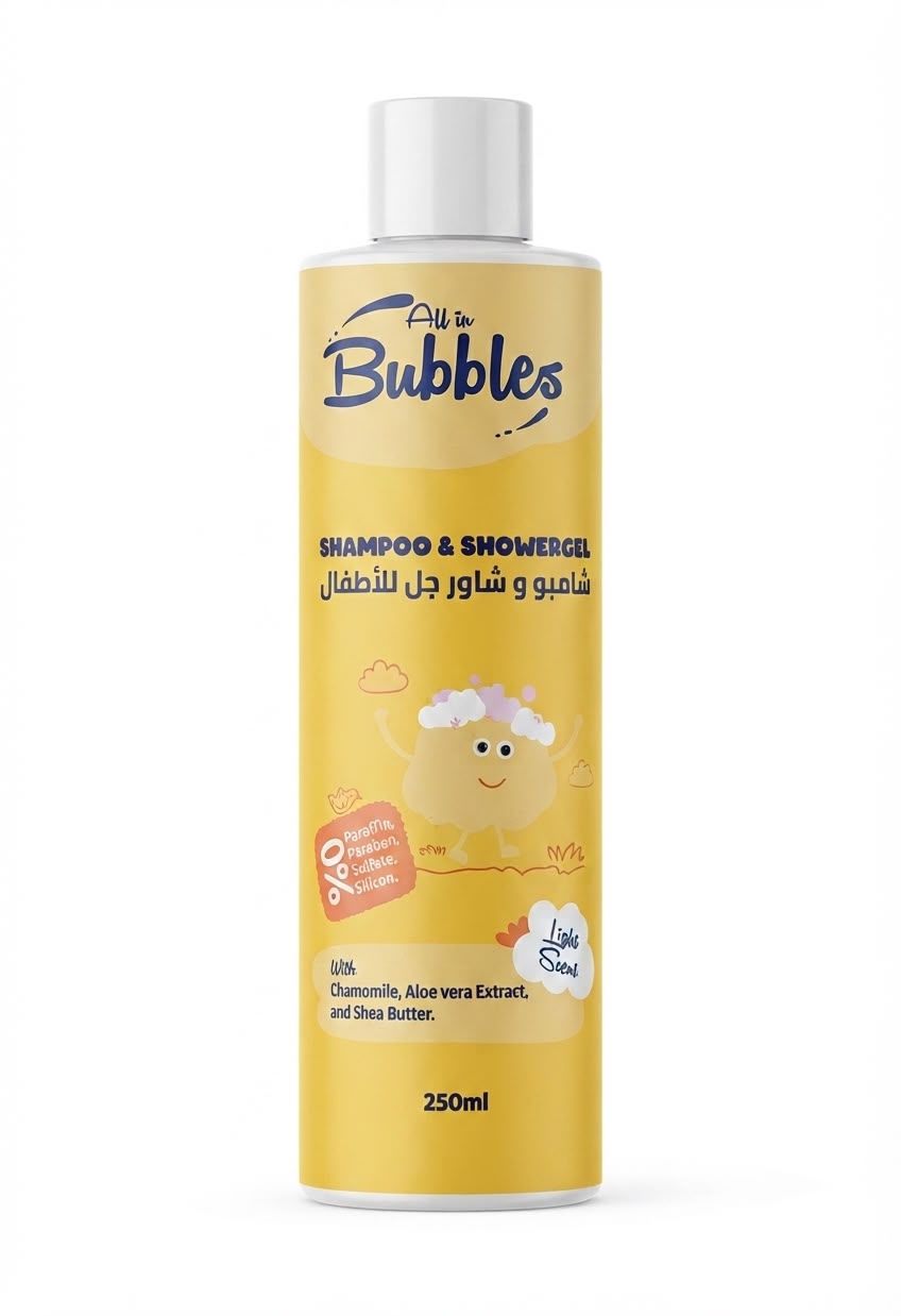 Bubbles shampoo and shower grl