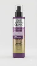 Clinic. Gold  particles and argan oil