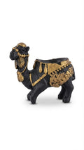 Black and gold decorative camel figurine