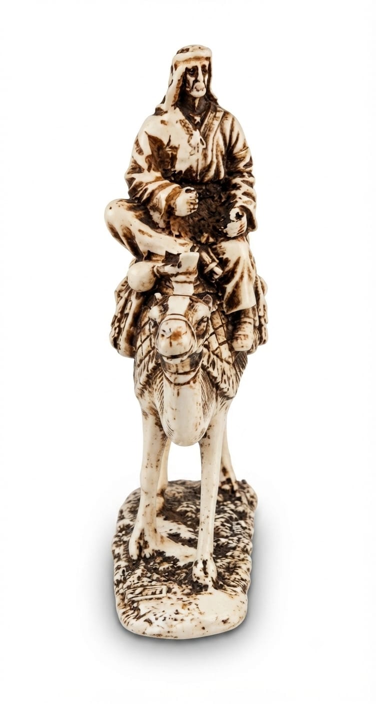 Bedouin on Camel Figurine