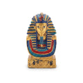 Colorful Pharaonic King Bust Figurine with Red Beads (